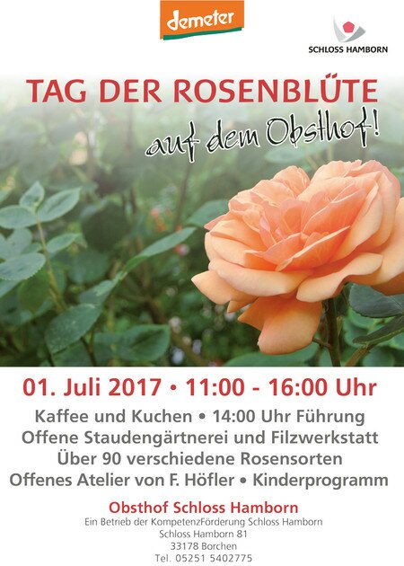 Tag der Rosenblüte auf dem Schloss Hamborner Obsthof